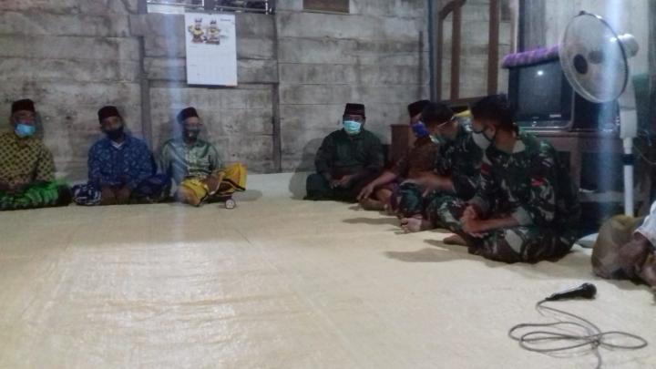Di Jatimulyo, Satgas TMMD Bojonegoor Turut Kegiatan Tahlil